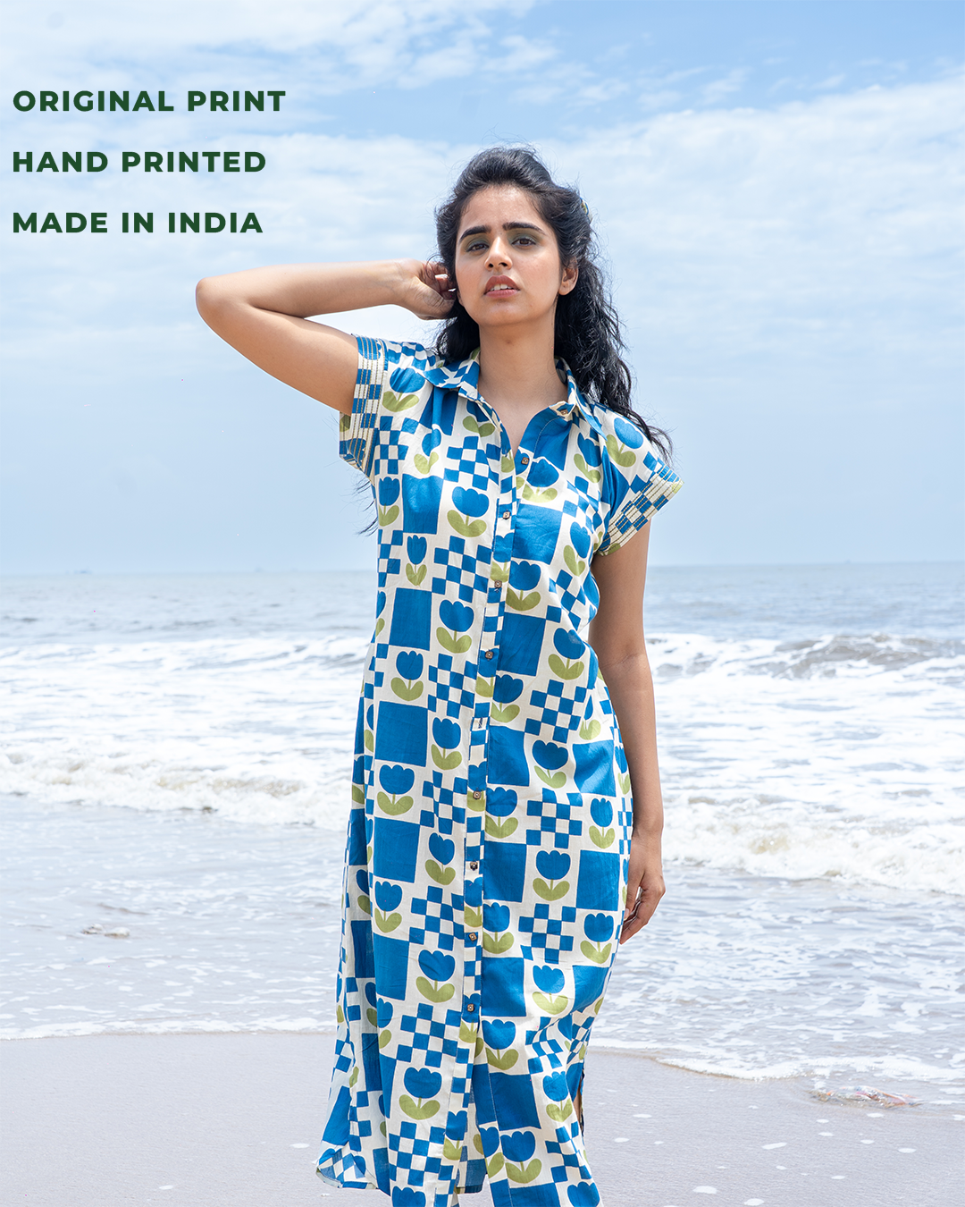 Ocean Heart Shirt Dress