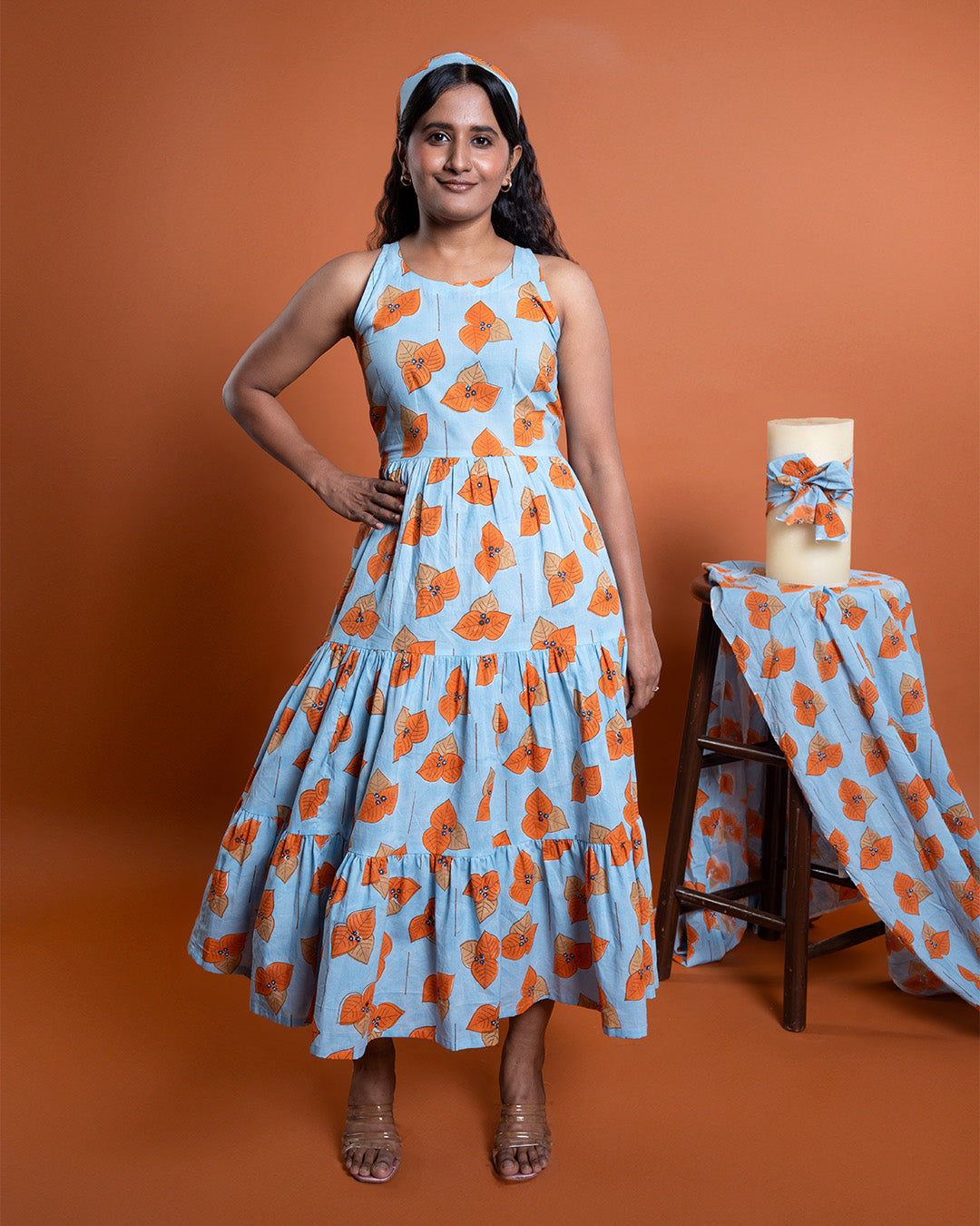 Azure Bloom Dress