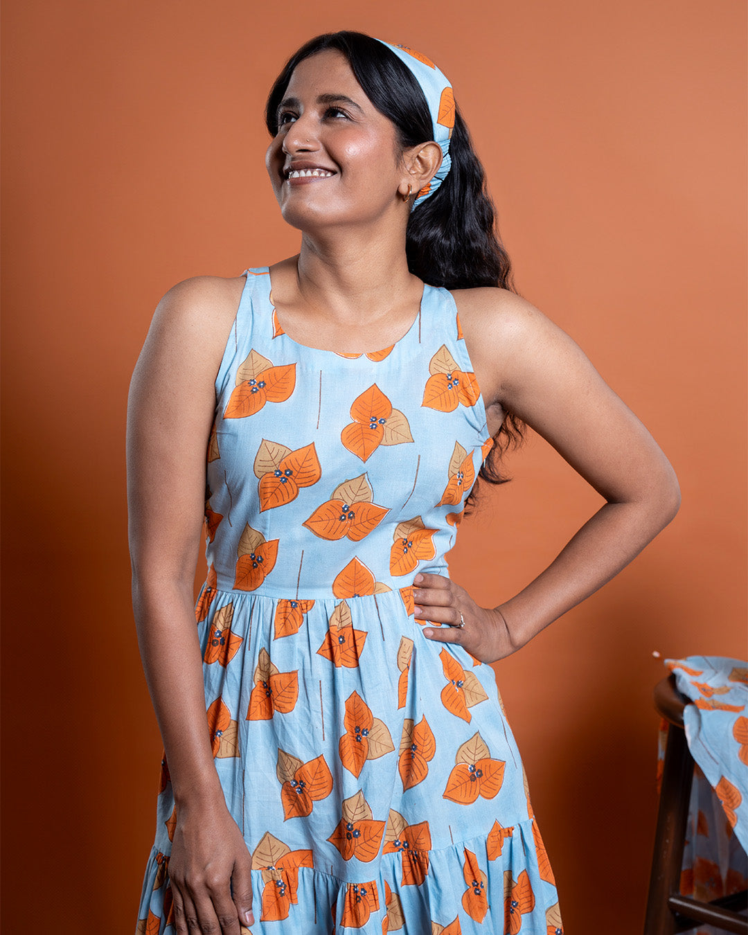 Azure Bloom Dress