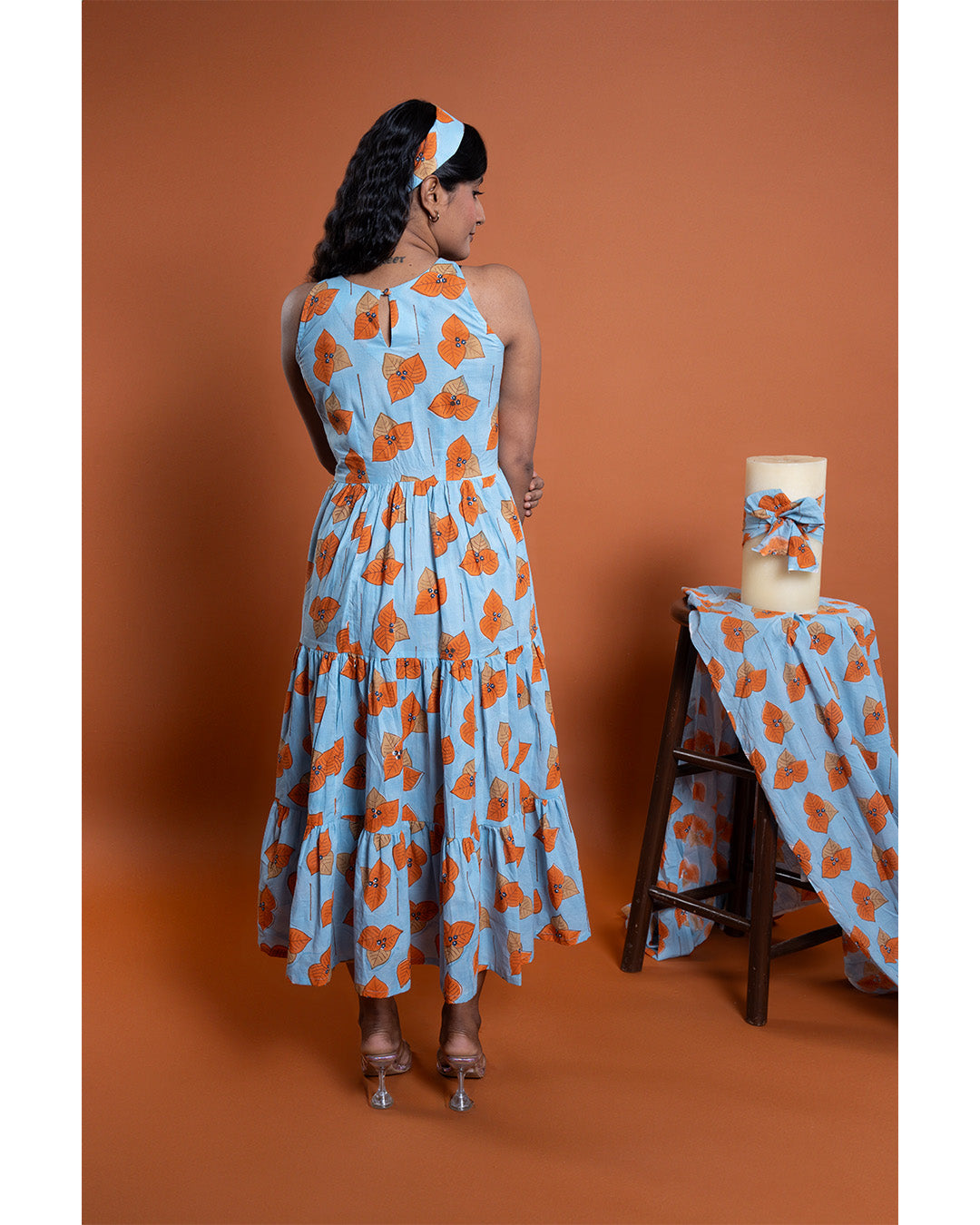 Azure Bloom Dress