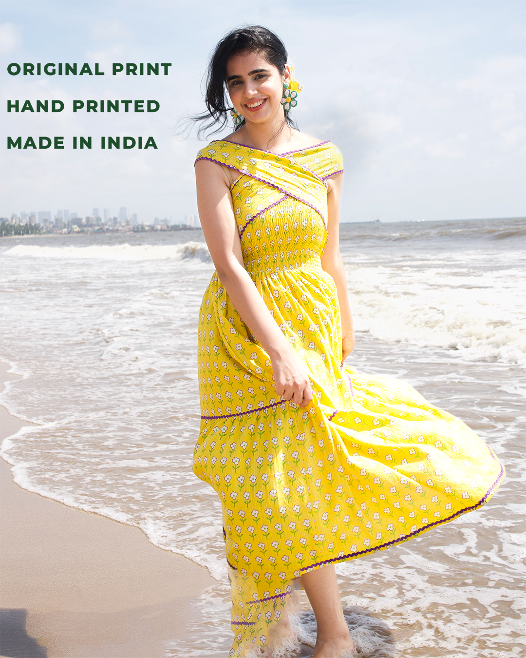 Sunheart Smocked Dress