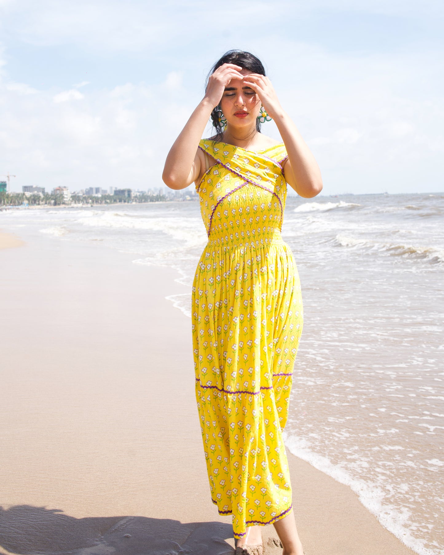 Sunheart Smocked Dress