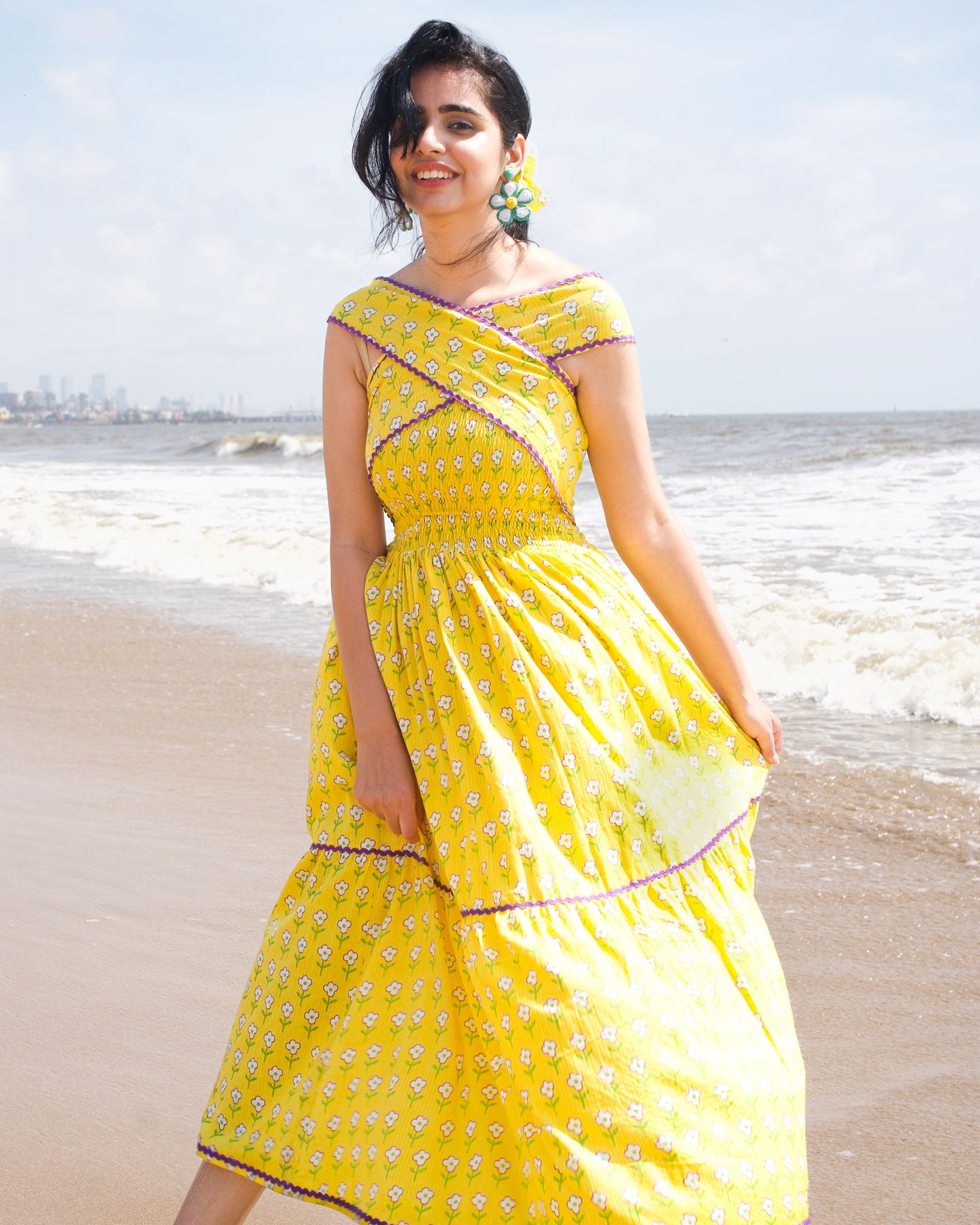 Sunheart Smocked Dress
