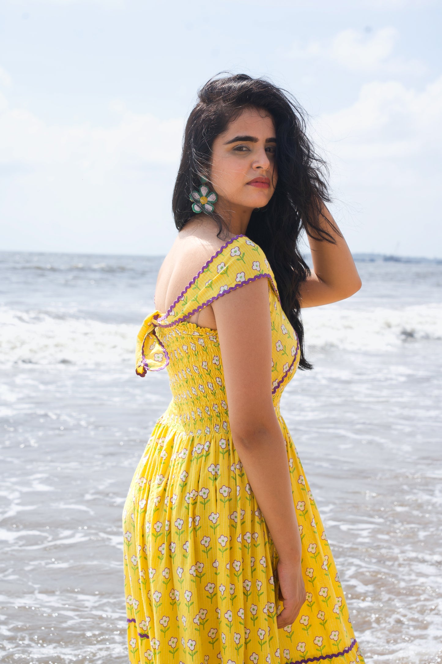 Sunheart Smocked Dress