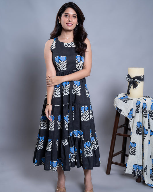 Midnight Blossom Dress