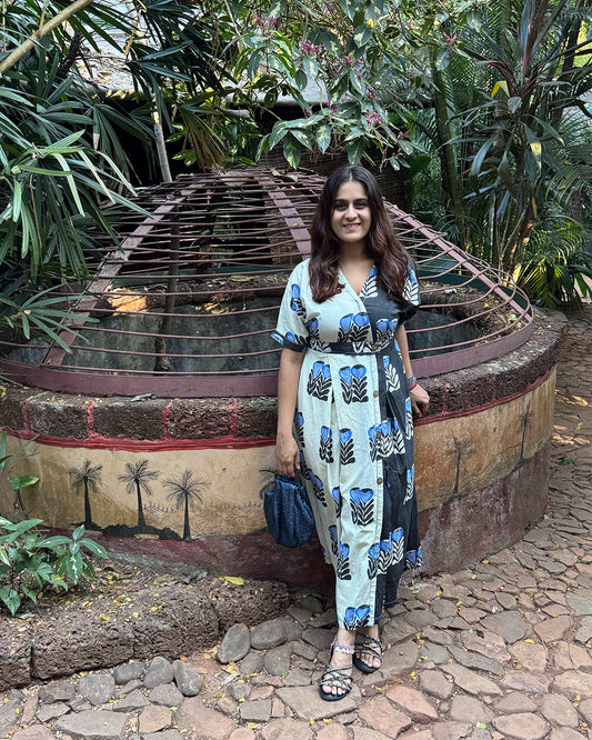 Dusk & Dawn Floral Wrap Dress
