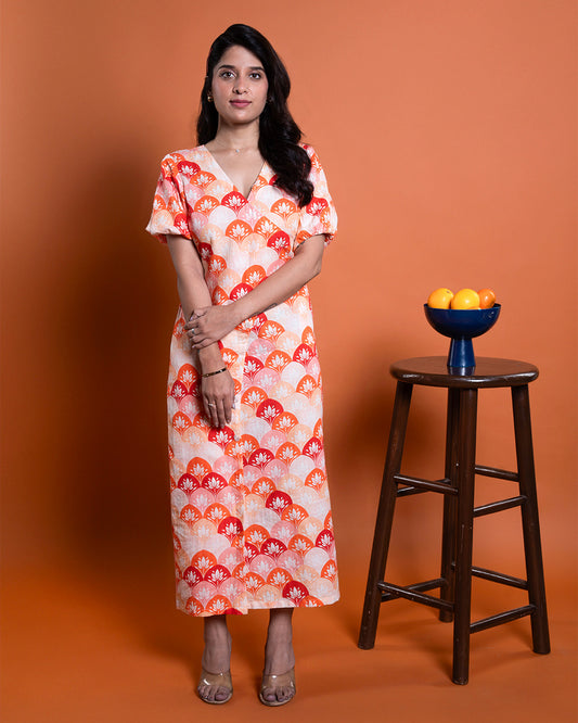 Floral Spectrum Dress