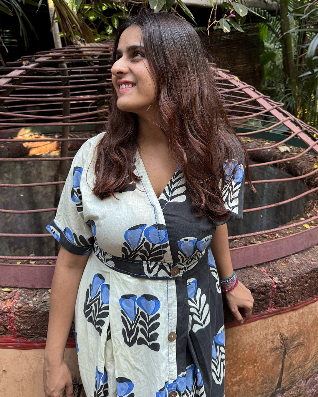 Dusk & Dawn Floral Wrap Dress
