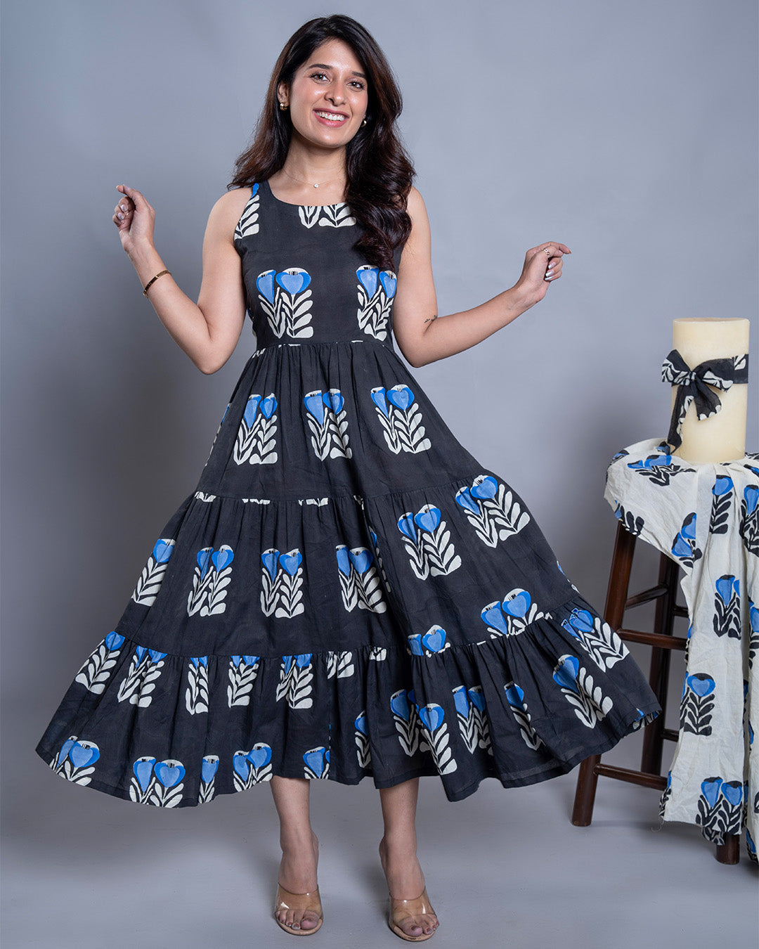 Midnight Blossom Dress