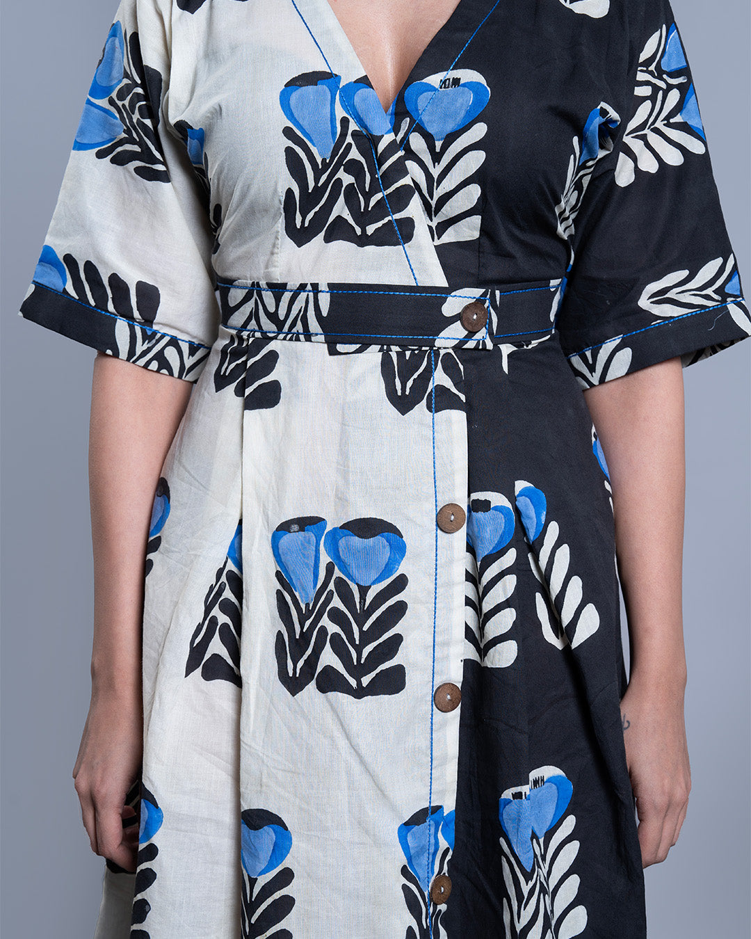 Dusk & Dawn Floral Wrap Dress