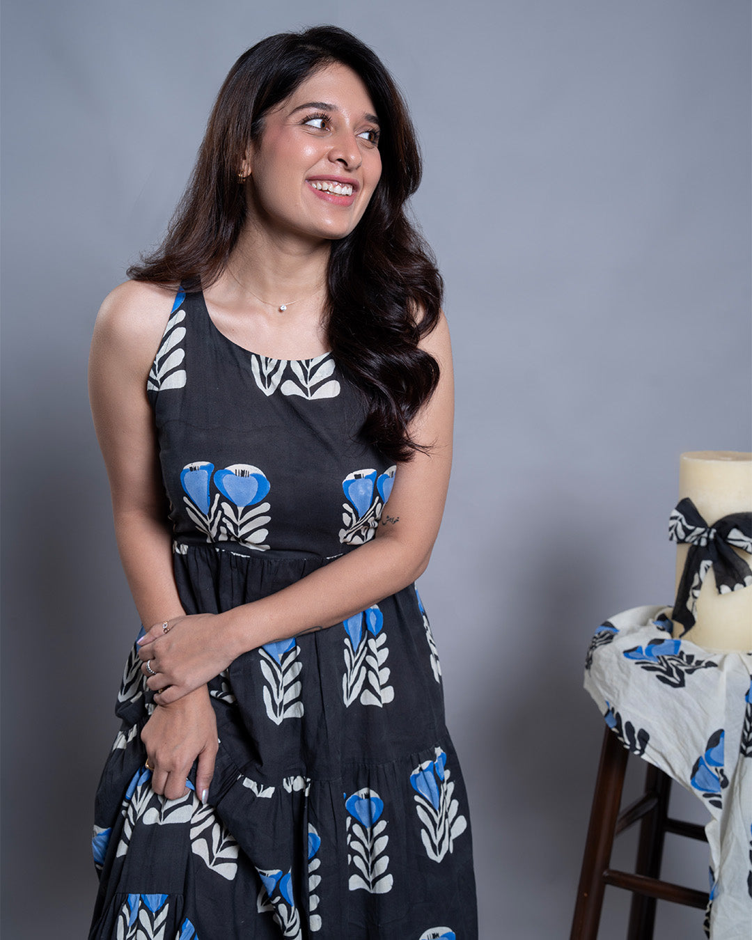 Midnight Blossom Dress