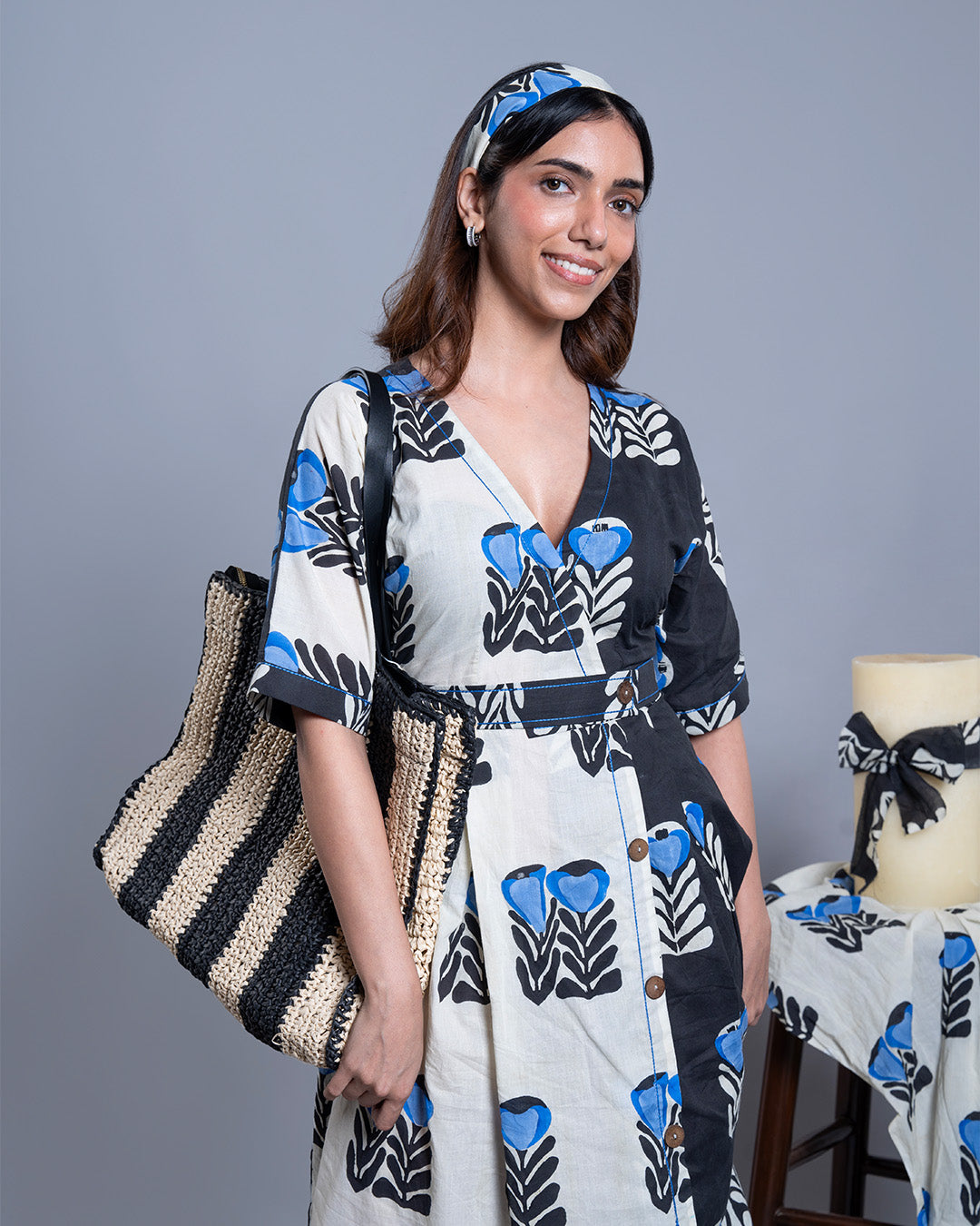 Dusk & Dawn Floral Wrap Dress