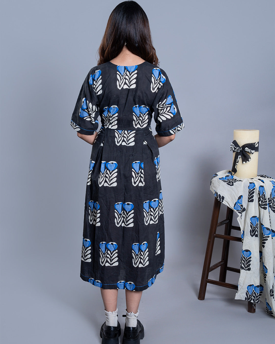 Dusk & Dawn Floral Wrap Dress