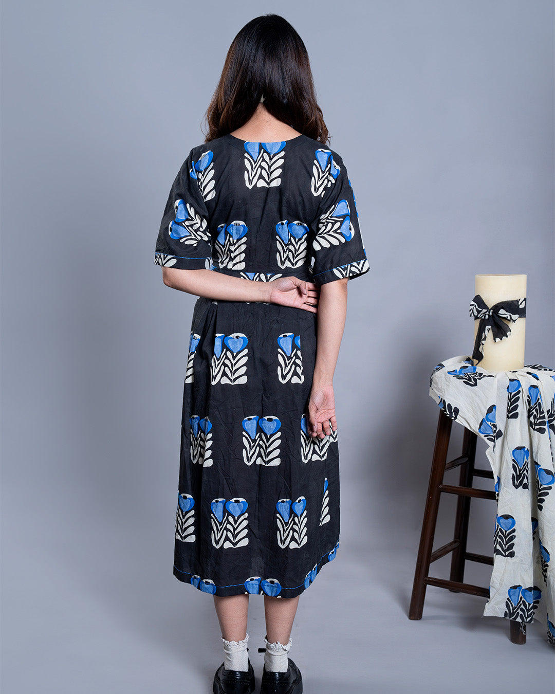 Dusk & Dawn Floral Wrap Dress
