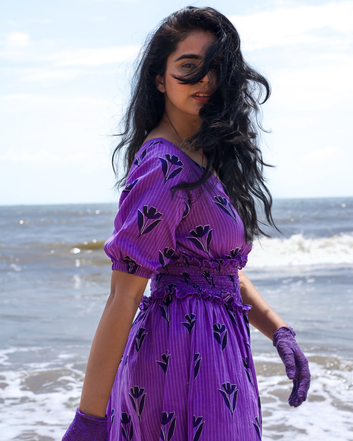 Lavender Haze One Shoulder Dress