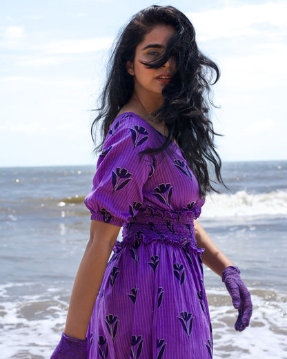 Lavender Haze One Shoulder Dress