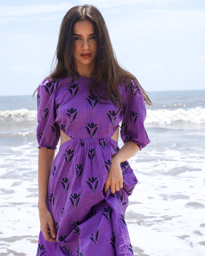 Lavender Haze Backless Dress