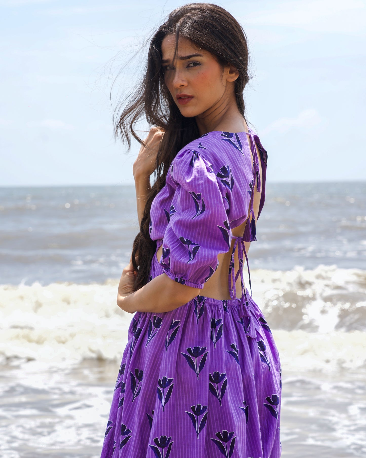 Lavender Haze Backless Dress