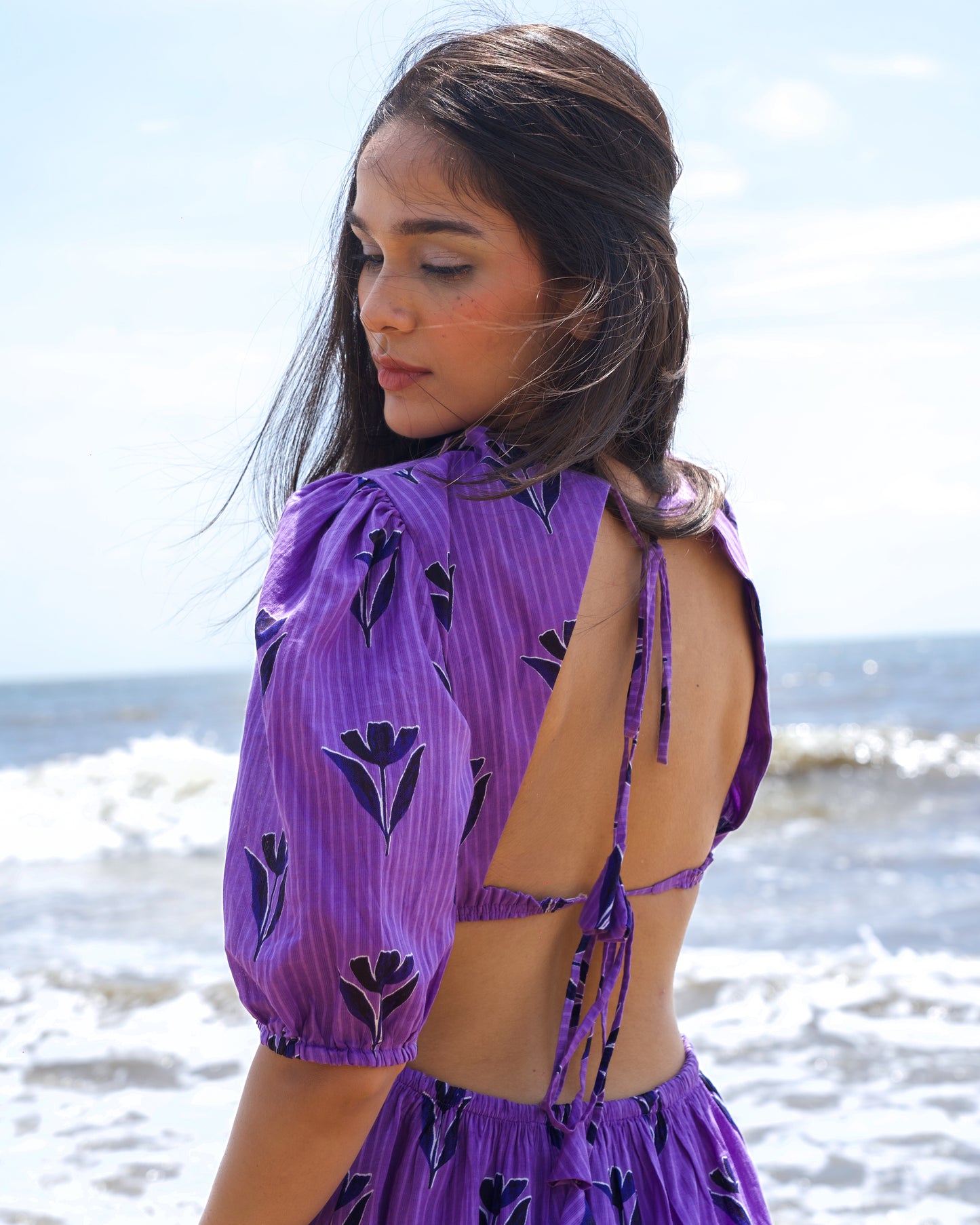 Lavender Haze Backless Dress